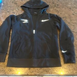 Nike thermafit sweatsuit black white Nike logo youth large